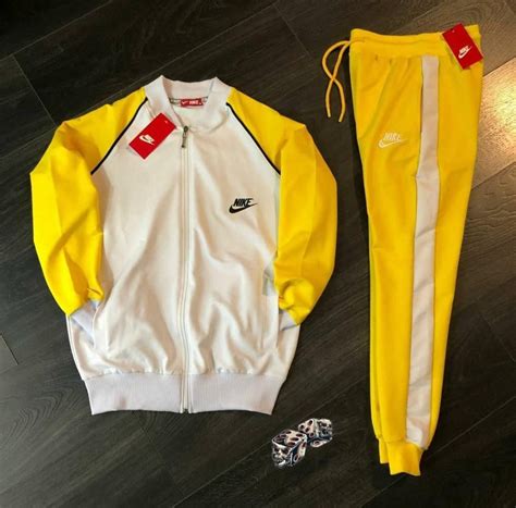 nike tracksuit weiß|nike copy tracksuit.